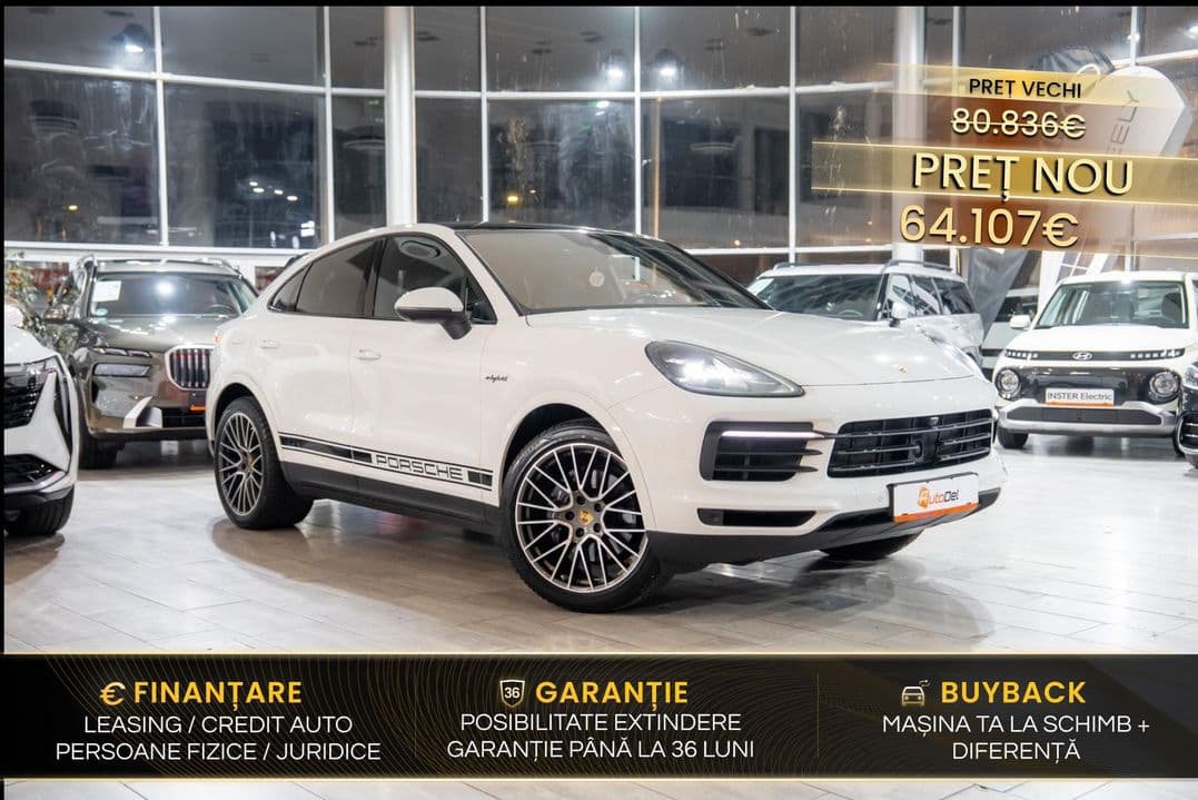 Porsche Cayenne Coupe 3.0 eHybrid 462 CP V6 / Panoramic / Sport Chrono / Scaune GTS