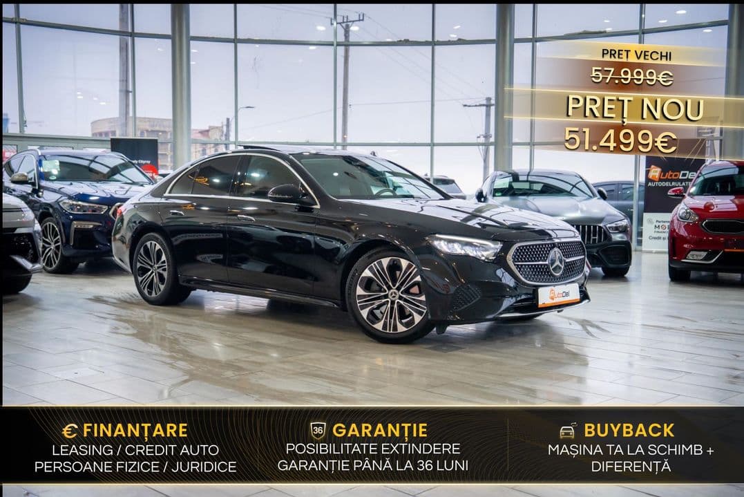 Mercedes-Benz E E-class w214 / Cameră / Panoramic / Volan încălzit / MBUX