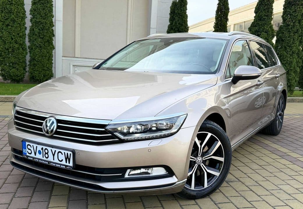 VW Passat B8 Highline 2.0 TDI 190cp DSG / GARANȚIE / Istoric VW / Full LED