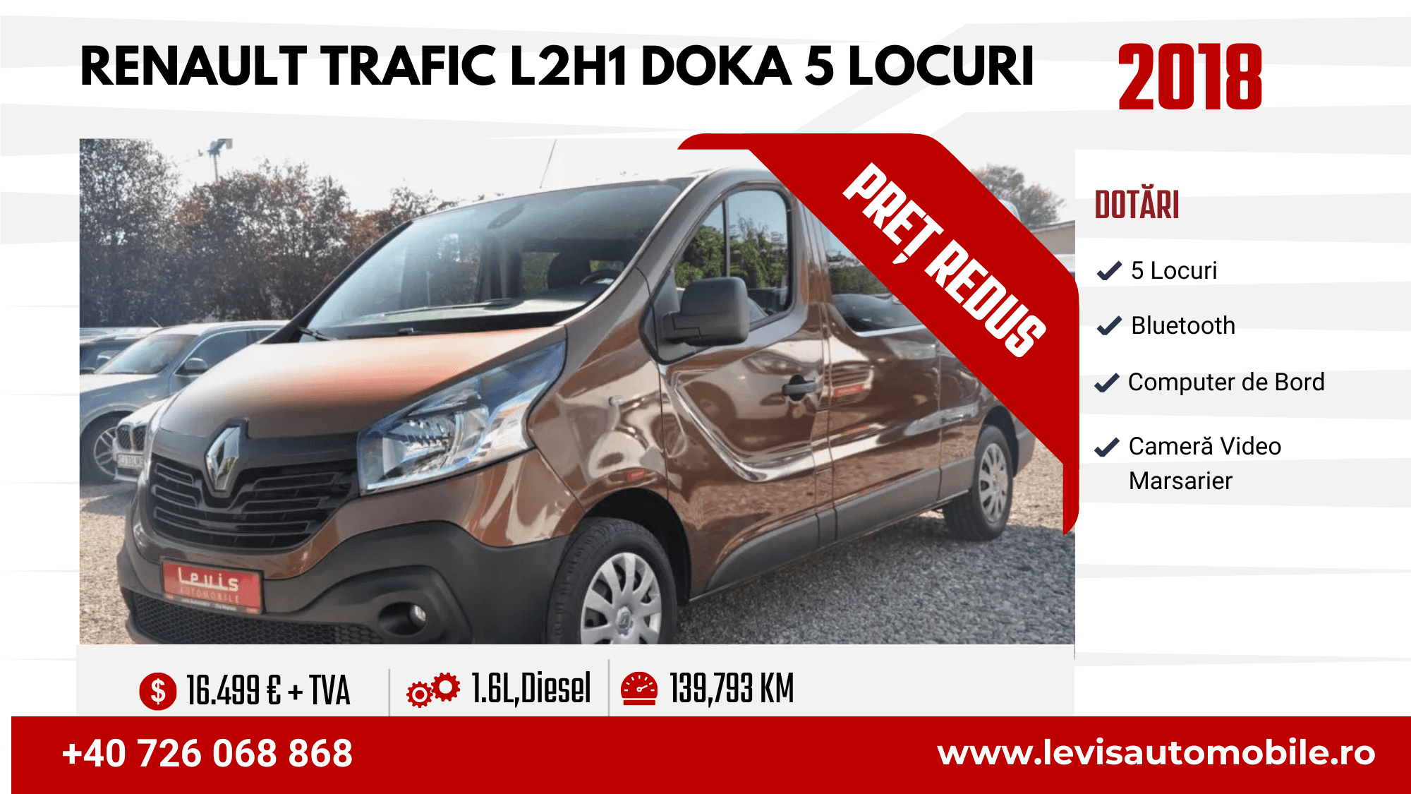 Renault Trafic L2H1 Doka 5 Locuri