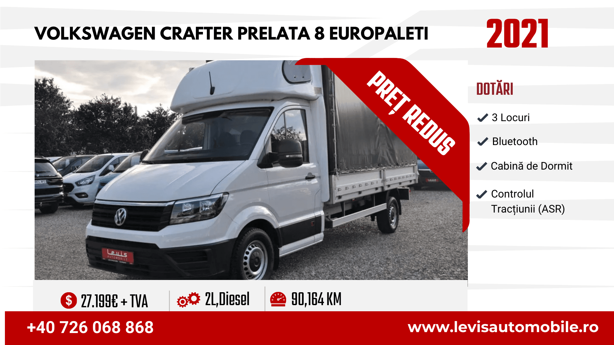 Volkswagen Crafter Prelata 8 Europaleti