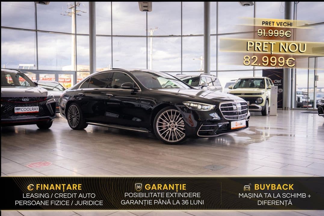 Mercedes-Benz S Mercedes-Benz S-Class 450 L 4MATIC / Volan încălzit/ AMG Line /Premium